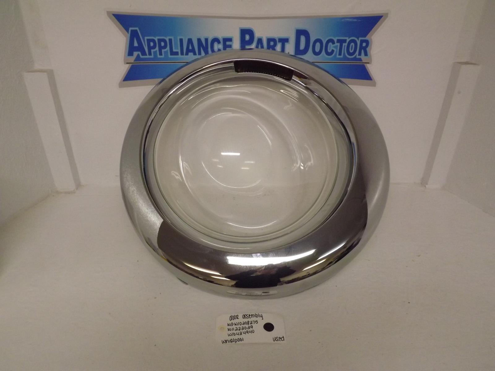 Whirlpool Washer WPW10208275 W11222029 W10424940 Door Assembly Used Whirlpool Washer WPW10208275 W11222029 W10424940 Door Assembly Used